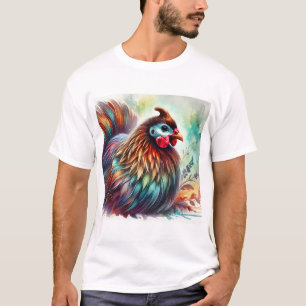 Guinea Fowl Serenity 220824AREF137 - Watercolor T-Shirt