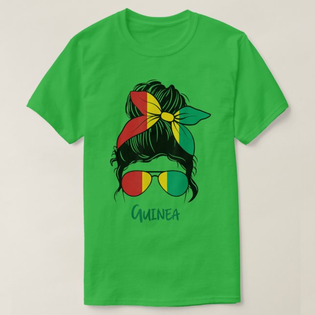 Guinea Girl Guinean girl Guinea woman  T-Shirt (Design Front)