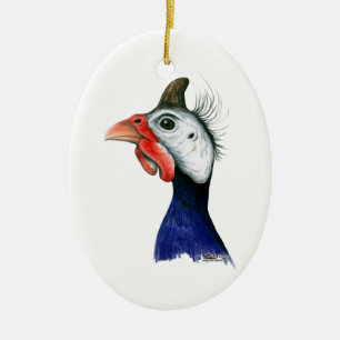Guinea Head Ceramic Tree Decoration