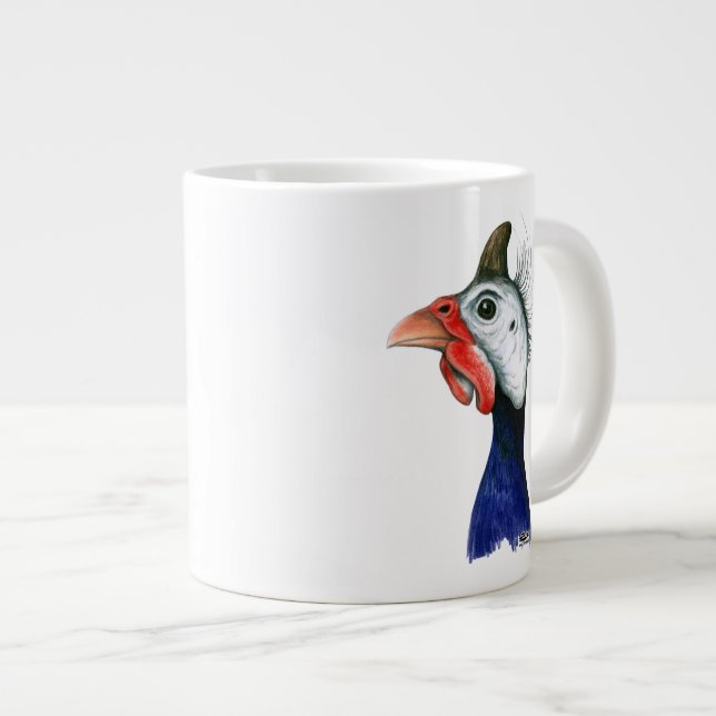 Guinea Head Large Coffee Mug (Front Right)