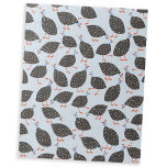 Guinea Hen Bird<br><div class="desc">A fun flock of Guinea Hens on a pale blue background to make you smile.</div>