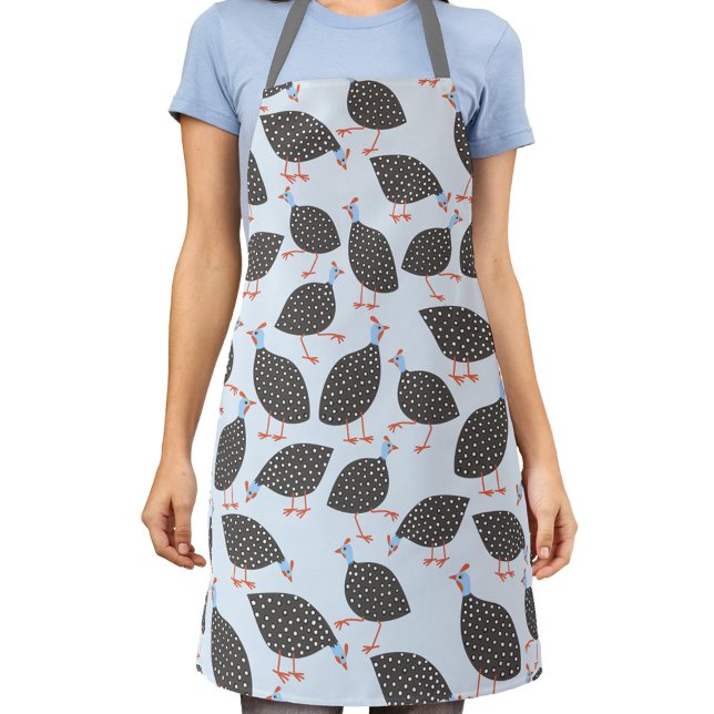 Guinea Hen Fun Bird Pattern Apron (Creator Uploaded)
