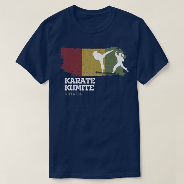 Guinea Karate Kumite Martial Arts Women Girl Karat T-Shirt (Design Front)