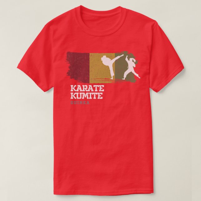 Guinea Karate Kumite Martial Arts Women Girl Karat T-Shirt (Design Front)
