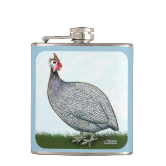 Guinea Lavender On Watch Hip Flask
