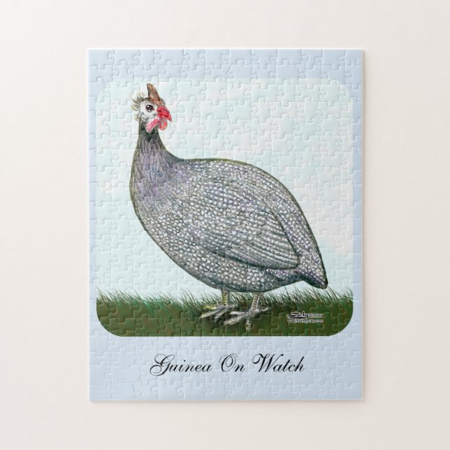 Guinea Lavender On Watch Jigsaw Puzzle (Vertical)