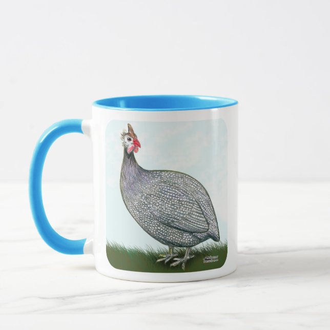 Guinea Lavender On Watch Mug (Left)