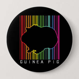 Guinea pig 10 cm round badge
