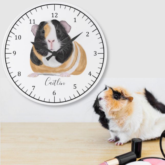 guinea pig add name large clock (Creator Uploaded)