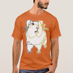 Guinea pig ambidextrous line drawing  T-Shirt