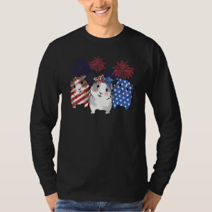 Guinea Pig American Flag 4th Of July Patriotic Men T-Shirt