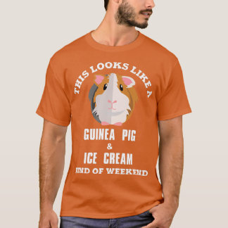 Guinea Pig and Ice Cream  T-Shirt
