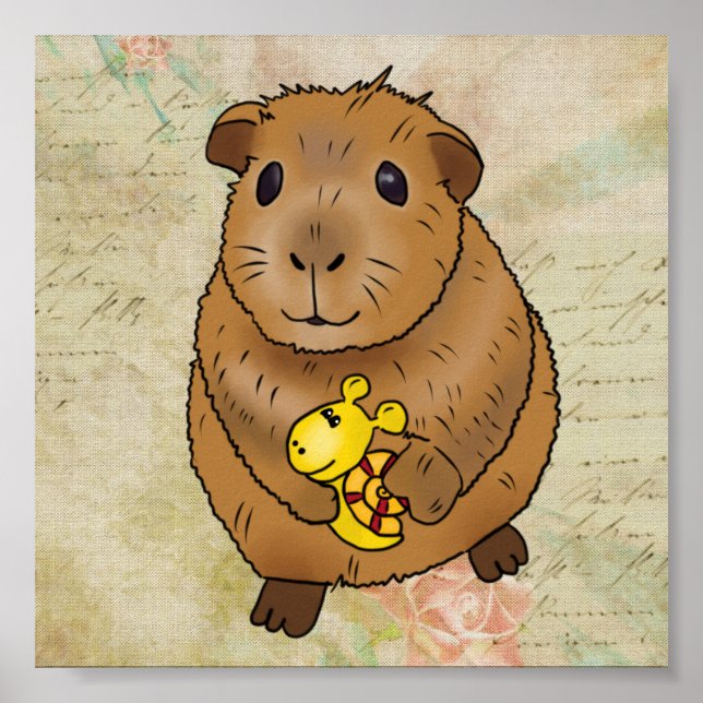 Guinea pig and snail poster (Front)