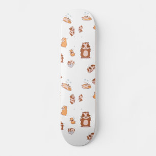 guinea pig army cute pattern skateboard