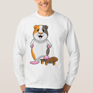 Guinea pig as Skater with Skateboard T-Shirt