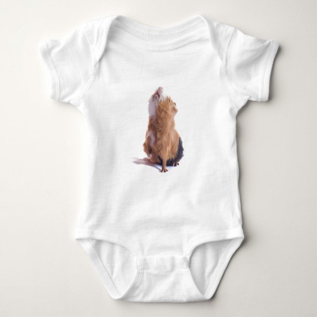 guinea pig, baby bodysuit (Front)
