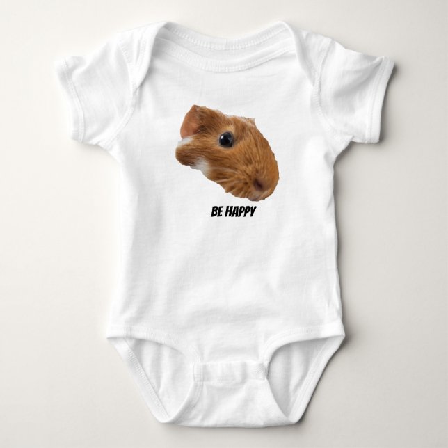 Guinea Pig Baby Romper Bodysuit (Front)