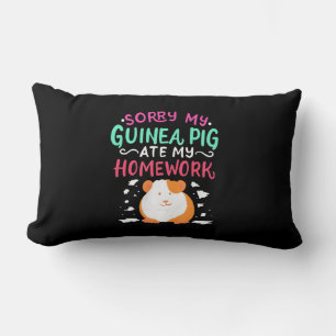 Guinea Pig Back To School Lumbar Cushion