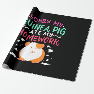 Guinea Pig Back To School Wrapping Paper