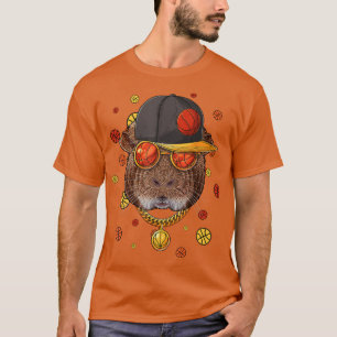Guinea Pig Basketball Team Bball Player Coach Spor T-Shirt