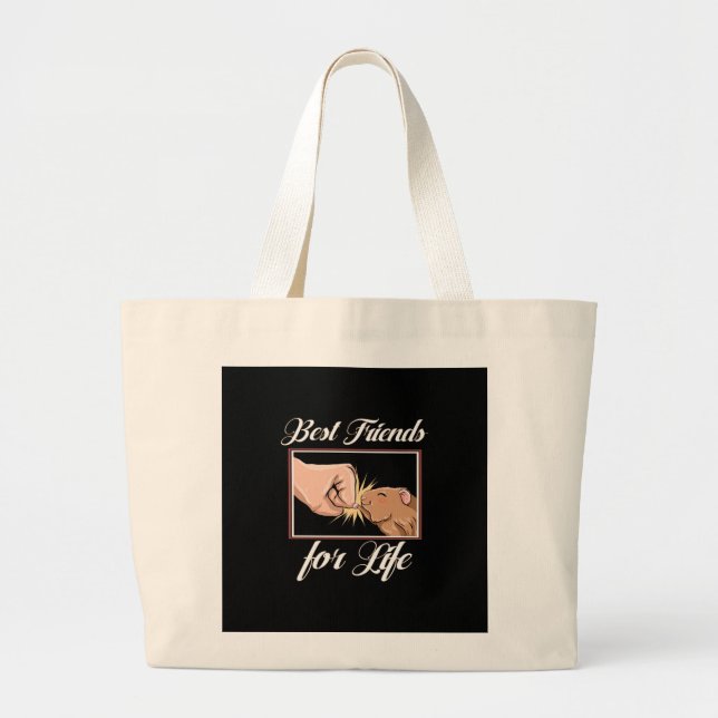 Guinea Pig Best Friends For Life | Cute Pet Lover Large Tote Bag (Front)
