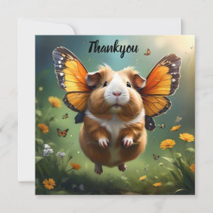 Guinea Pig Butterfly, Thank You Card