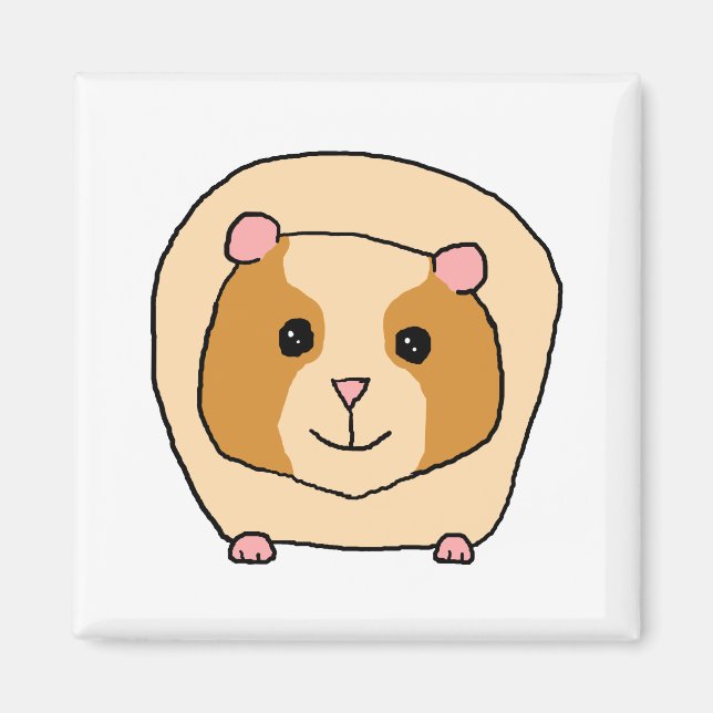 Guinea Pig Cartoon. Magnet (Front)