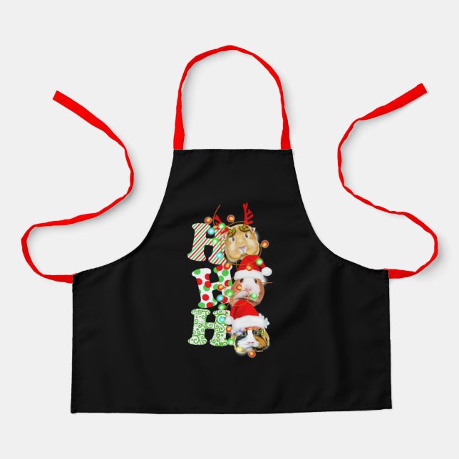 Guinea Pig Christmas Apron (Front)