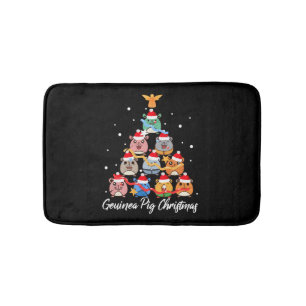 Guinea Pig Christmas Bath Mat