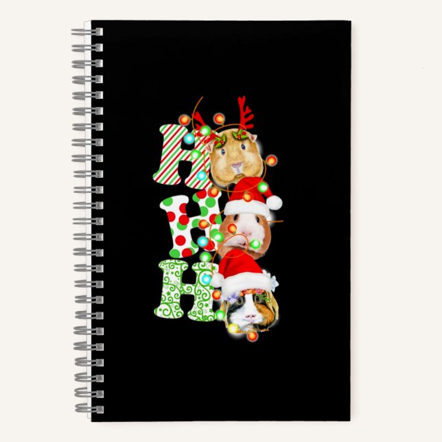 Guinea Pig Christmas Notebook (Front)