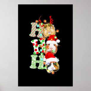 Guinea Pig Christmas Poster