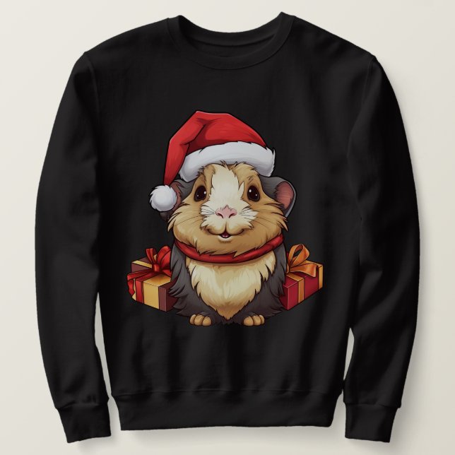 Guinea pig Christmas Sweatshirt (Design Front)