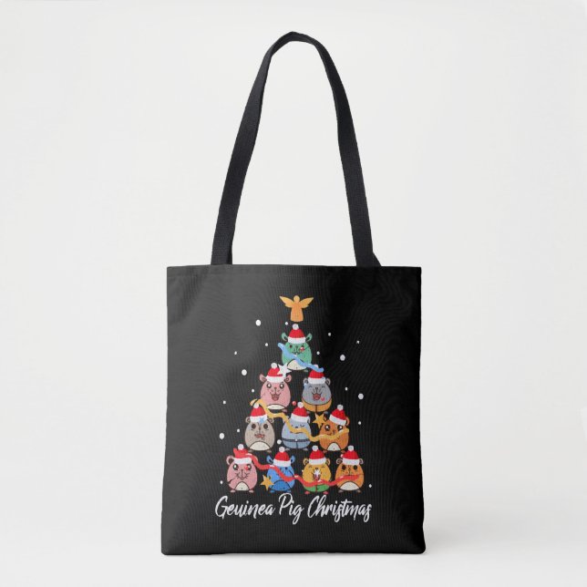 Guinea Pig Christmas Tote Bag (Front)