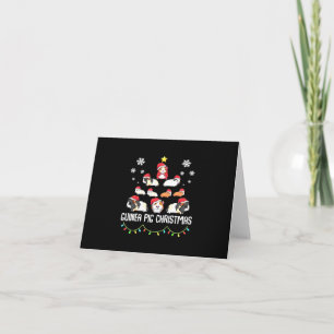 Guinea Pig Christmas Tree Funny Guinea Pig Lover Card