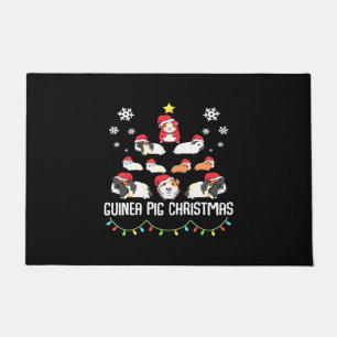 Guinea Pig Christmas Tree   Funny Guinea Pig Lover Doormat