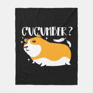 Guinea Pig Cucumber   Cute Guinea Pig   Cool Pet Fleece Blanket