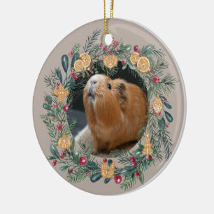 Guinea Pig Customisable  Ceramic Tree Decoration