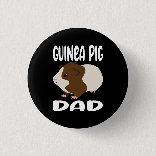 Guinea Pig Dad 3 Cm Round Badge (Front)