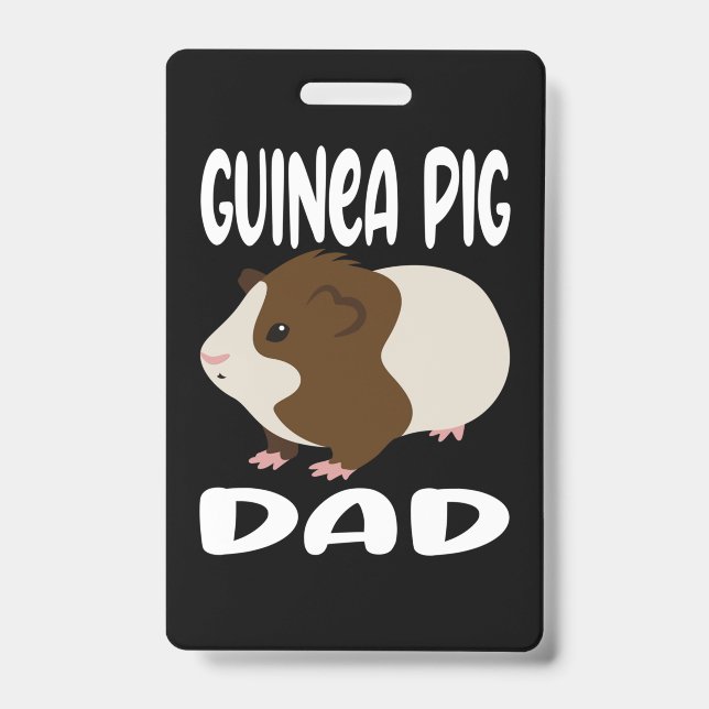 Guinea Pig Dad ID Badge (Front)