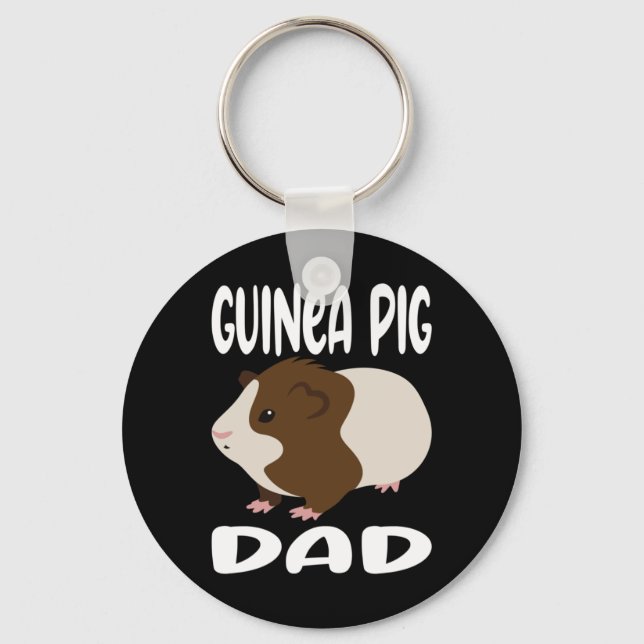 Guinea Pig Dad Key Ring (Front)