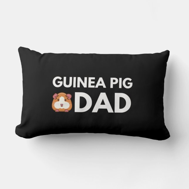 Guinea Pig Dad Lumbar Cushion (Front)