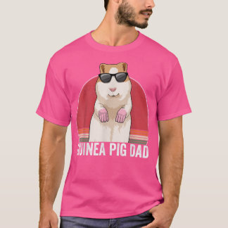 Guinea Pig Dad Owner Guinea Pig Apparel Retro For  T-Shirt