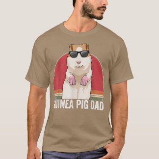 Guinea Pig Dad Owner Guinea Pig Apparel Retro for  T-Shirt