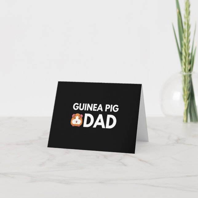 Guinea Pig Dad Thank You Card (Front)