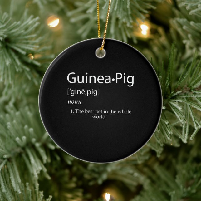 Guinea Pig Definition - Best Pet For Kids Ceramic Tree Decoration (Tree)