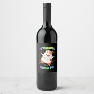 Guinea Pig EDM Party Wine Label