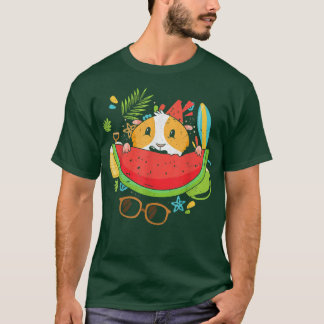 Guinea Pig Exotic Fruit Summer Vacation Tropical W T-Shirt