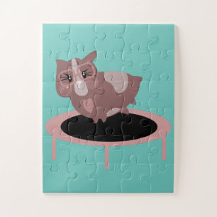 Guinea Pig Fitness Gym Funny Design Jigsaw Puzzle
