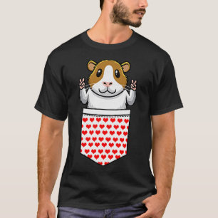 Guinea Pig From Side Pocket Peace Sign Men Women K T-Shirt