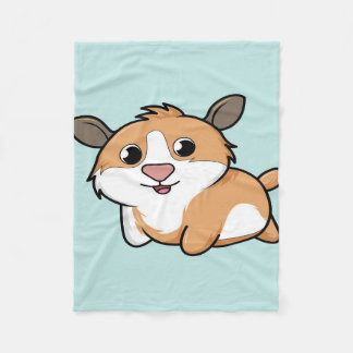 Guinea Pig | Funny Cartoon Guinea Pig Gift Lovers Fleece Blanket